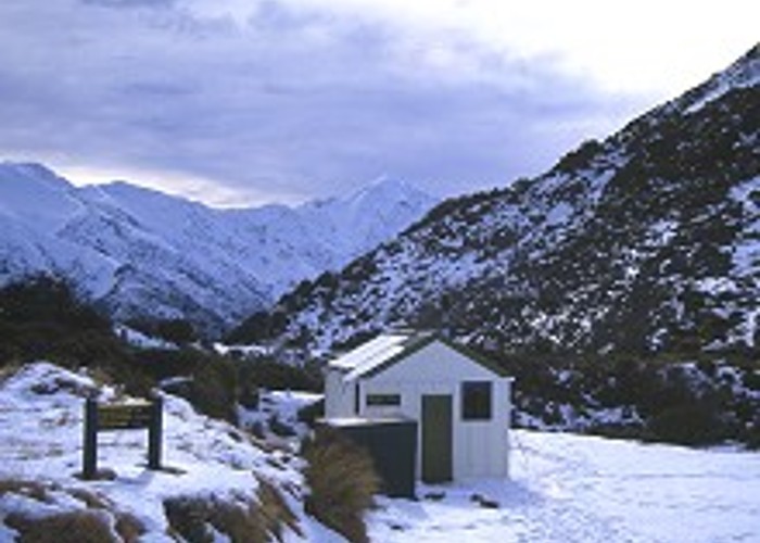 Mount Fyffe Hut, mid-winter