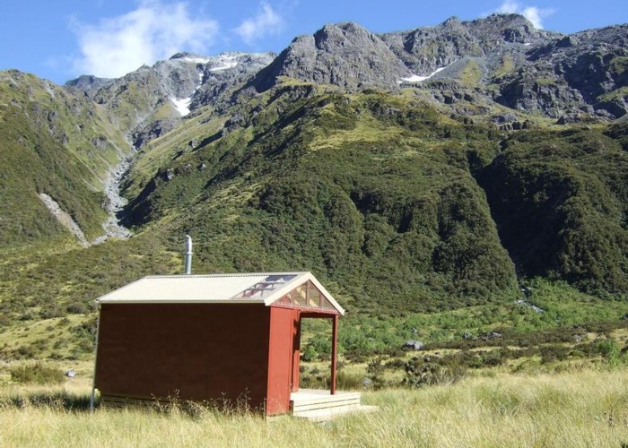 Rear view of "New" Top Crawford hut