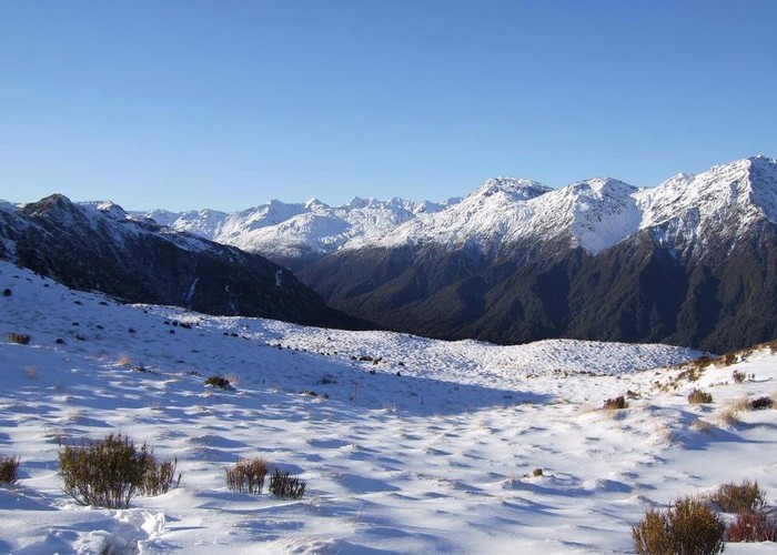 View up Styx valley from Mt Brown hut  June 2012