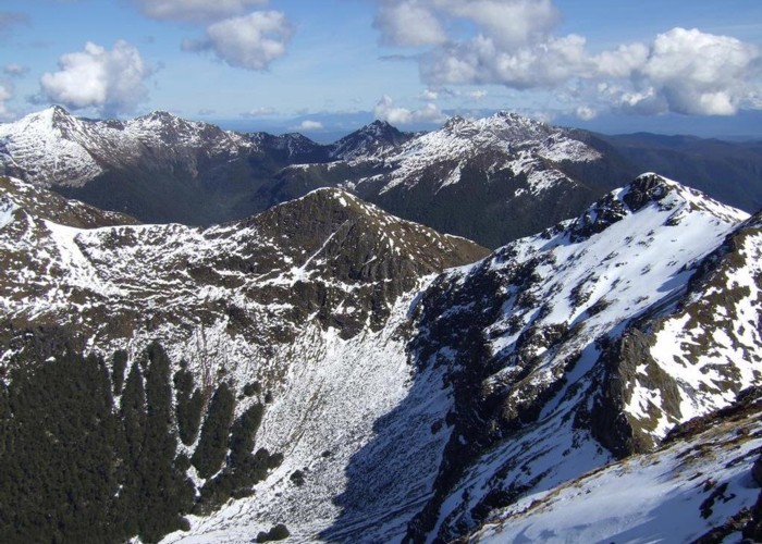 View SW from Mt Haast  Sept 2012