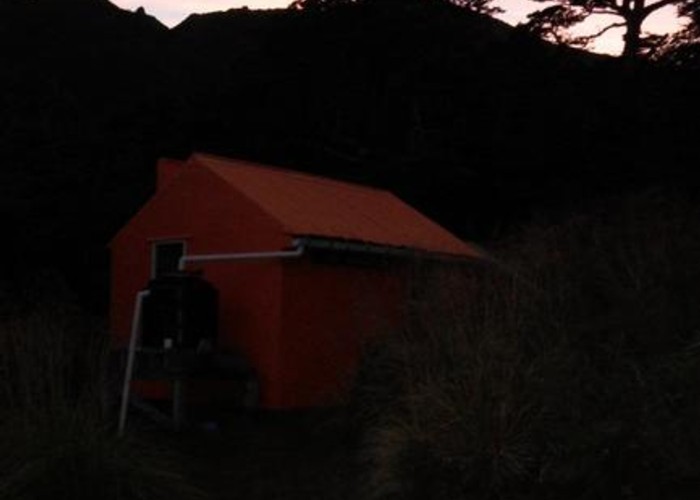 Top Maropea Hut at dawn