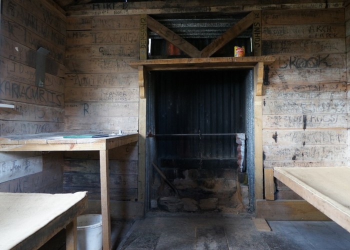 top croesus hut interior