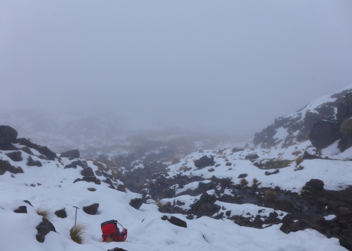 Winter conditions - Tongariro Crossing