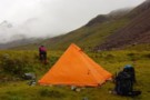Camping at Cow saddle - Five Passes walk