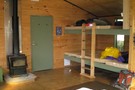 Fireplace and Bunks