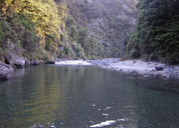 River beside Ngaawapurua Hut