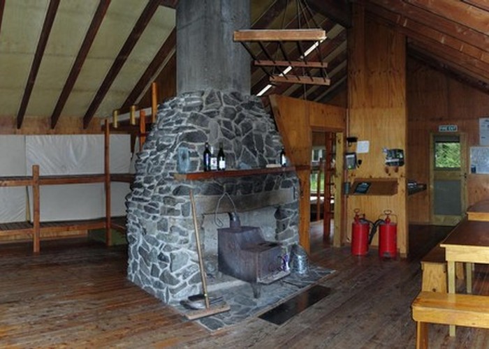 inside Hamilton hut