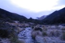 Frosty morning at Upper Windley Hut