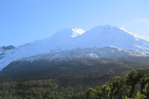 Mt Taranaki from Lake Dive