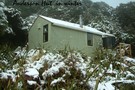 Anderson Memorial Hut in winter