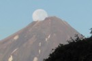 Full moon over Mt Taranaki