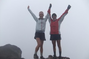 Success on Mt Taranaki Summit is a happy place