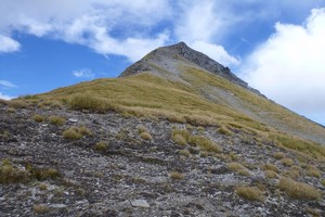 Sisyphus Peak from Wilmot Saddle