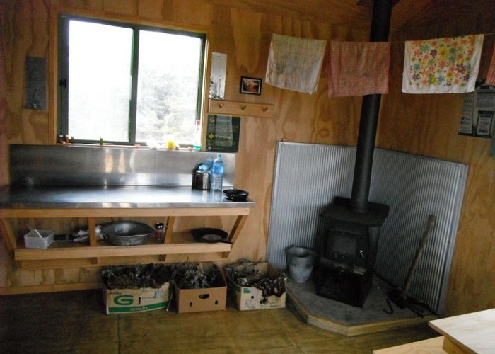 Parks Peak Hut interior