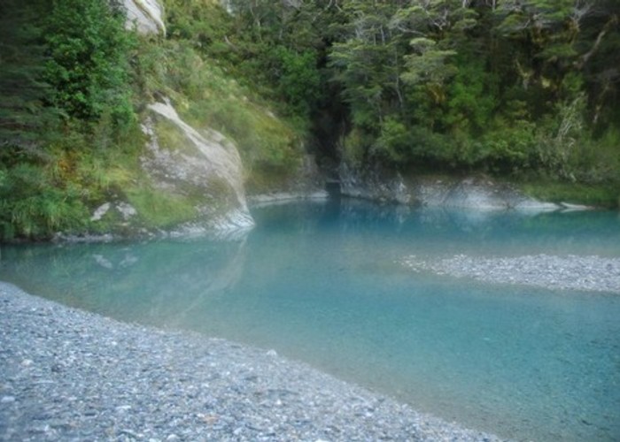 Forgotten River's blue pool