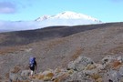 Traversing around Mt Tongariro