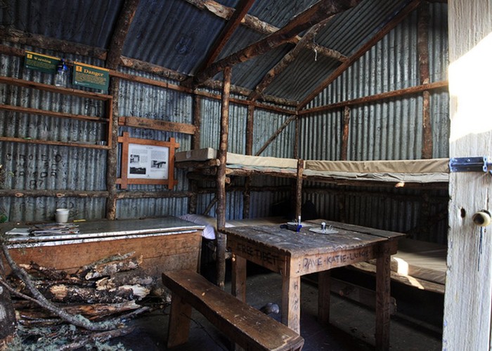 bealy spur hut interior