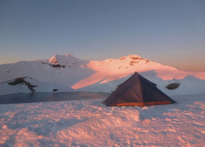 Dawn campsite, Mt Ruapehu
