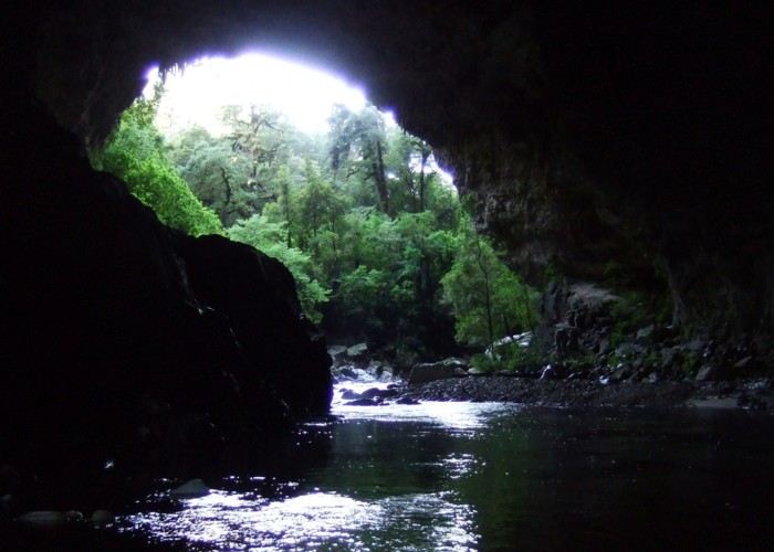 View upstream from under Oparara Arch