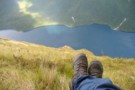Boots above Lake Rotoiti