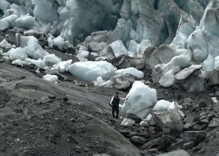 Overnight Icefall from Franz Josef Glacier