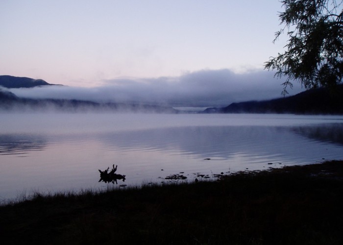 Lake Rotoroa at Dawn from Sabine Hut
