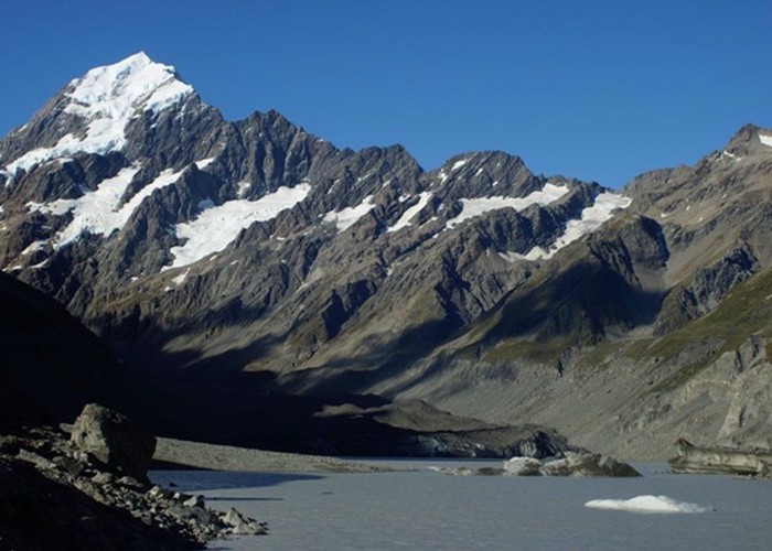 Mt Cook and the Hooker glacier