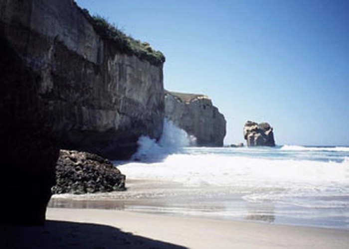 Tunnel Beach from secluded cove