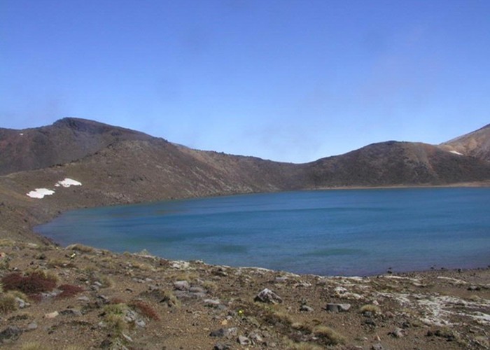 Blue Lake on Tongariro