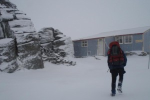 Big Hut in Snow