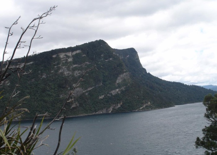 Panekiri Bluff from Onepoto - Lake Waikaremoana