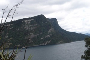 Panekiri Bluff from Onepoto - Lake Waikaremoana