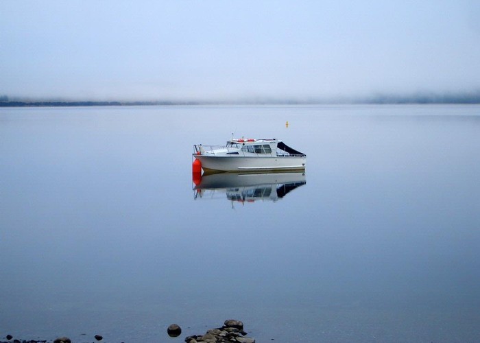 Misty Morning Reflections at Lake Te Anau