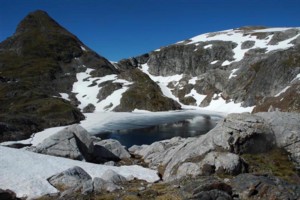 The highest lake on the Florence Stream