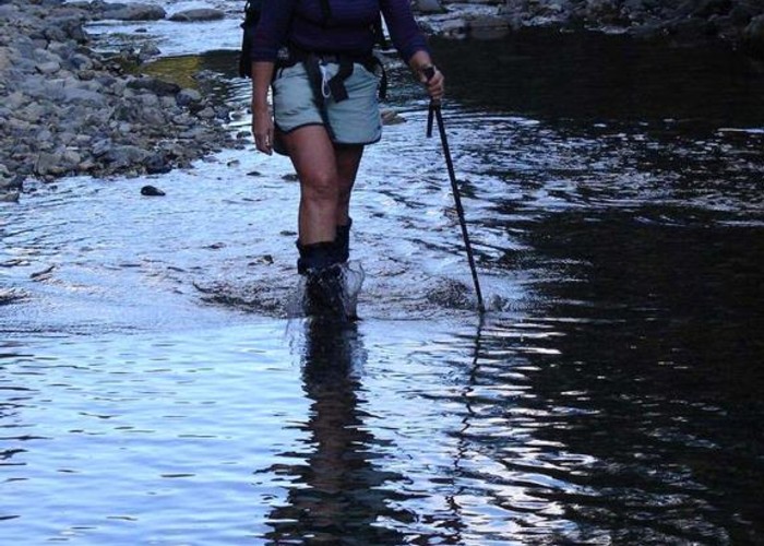 Reflections of Sue in the Waipakihi River