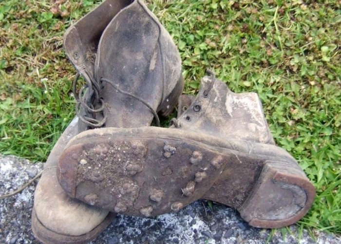 Uncle Ray's old tramping boots