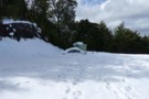 Flora Carpark Snowed in Car