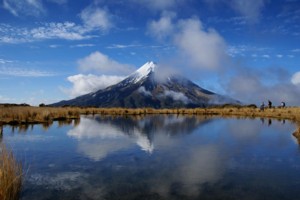 Mt Taranaki from the Pouakai Range